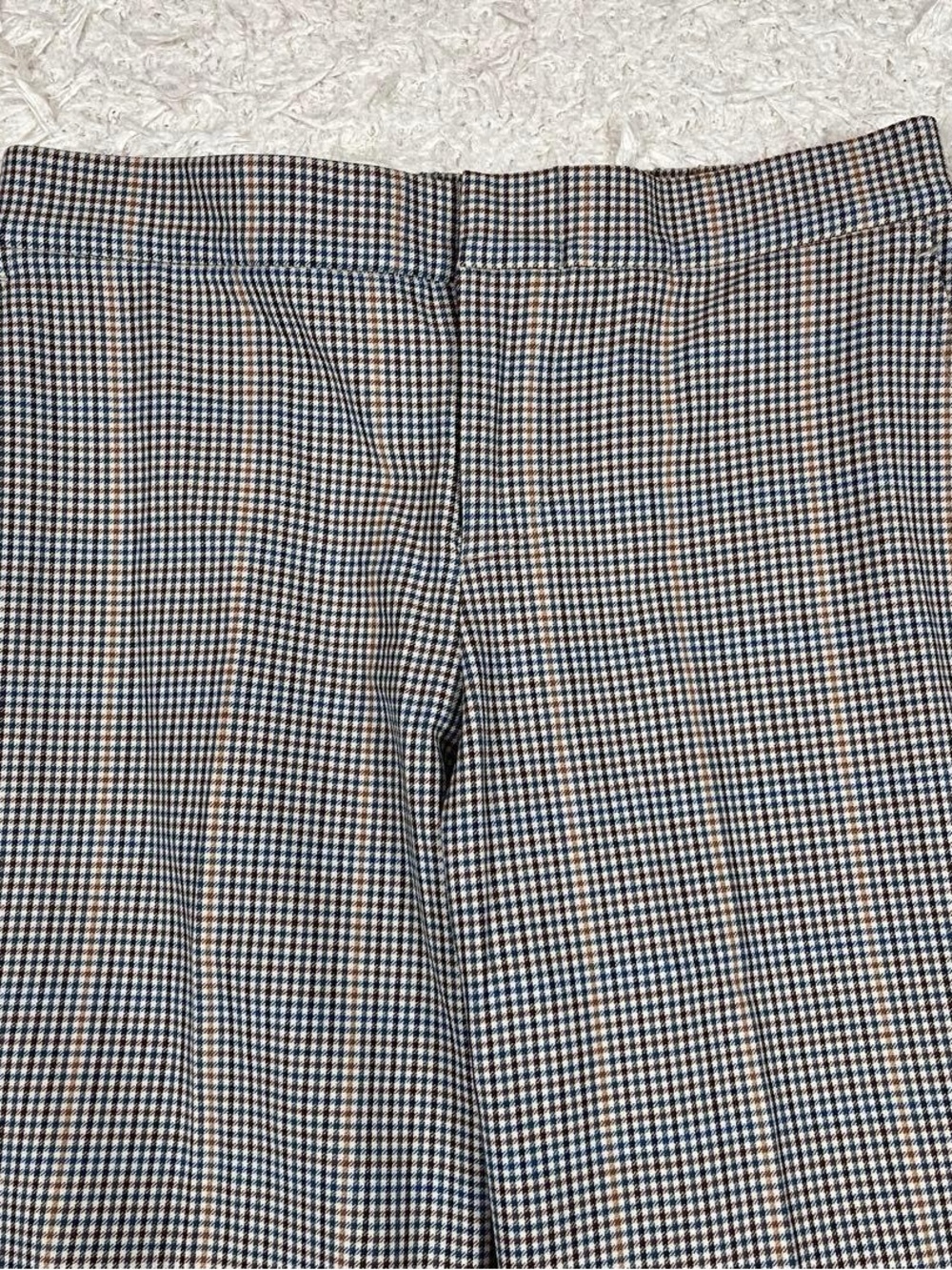 45R Check Pattern Wool Slacks Pants - Picture 3 of 15